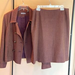 Kate Hill 2 Piece Skirt (size 14) and Blazer (Size 16) Set